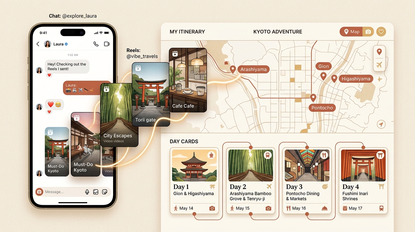 Reel to Trip cover: How to turn Instagram DMs into a trip itinerary
