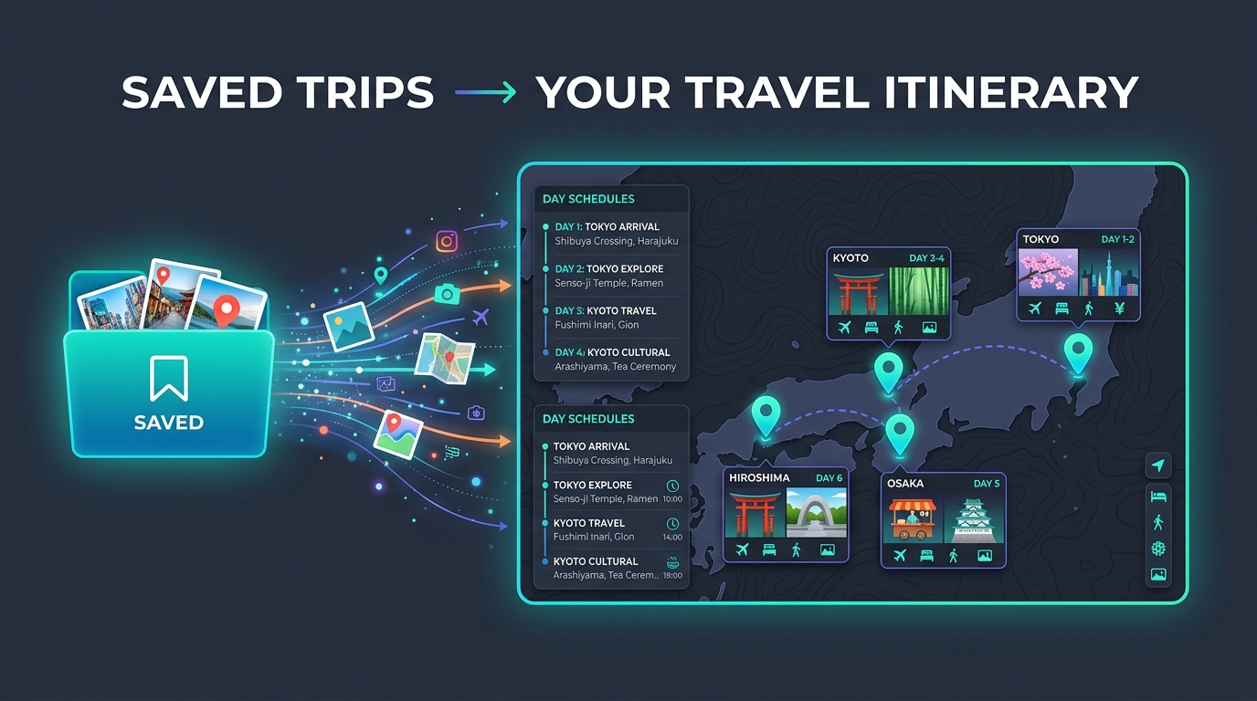 Reel to Trip cover: how to turn an Instagram saved folder into a trip itinerary