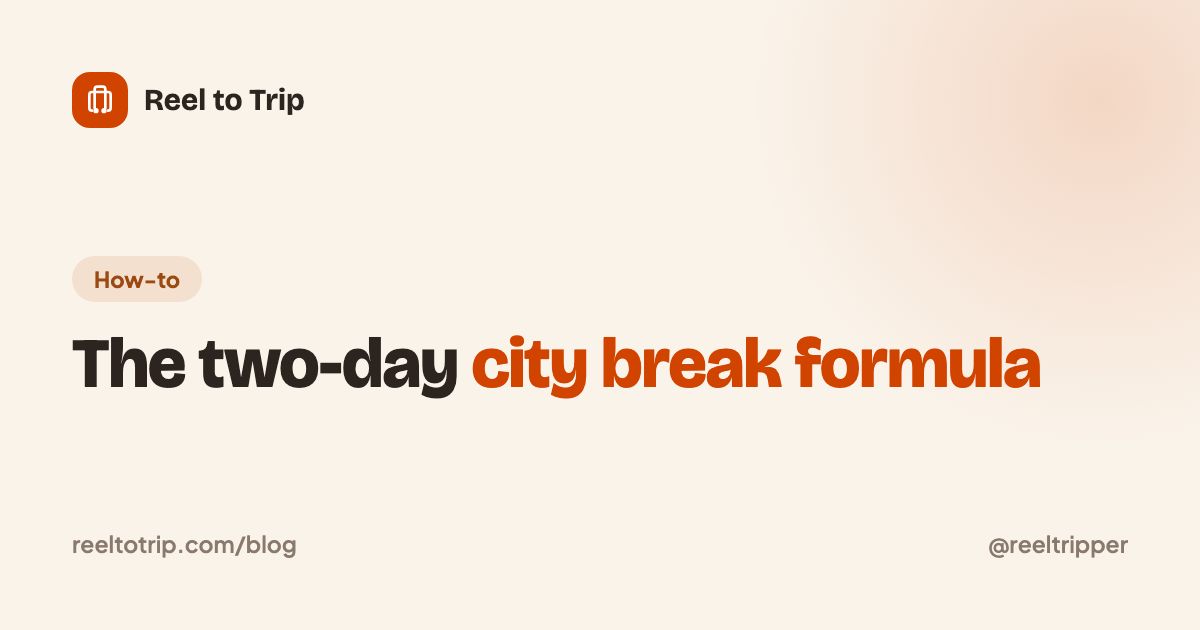 Interactive trip itinerary template preview